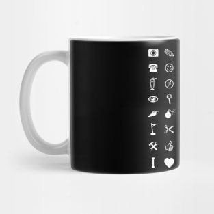 I Love 1998 B&W Mug